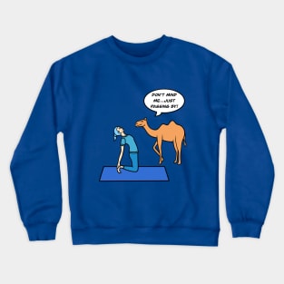 Yoga camel pose Crewneck Sweatshirt